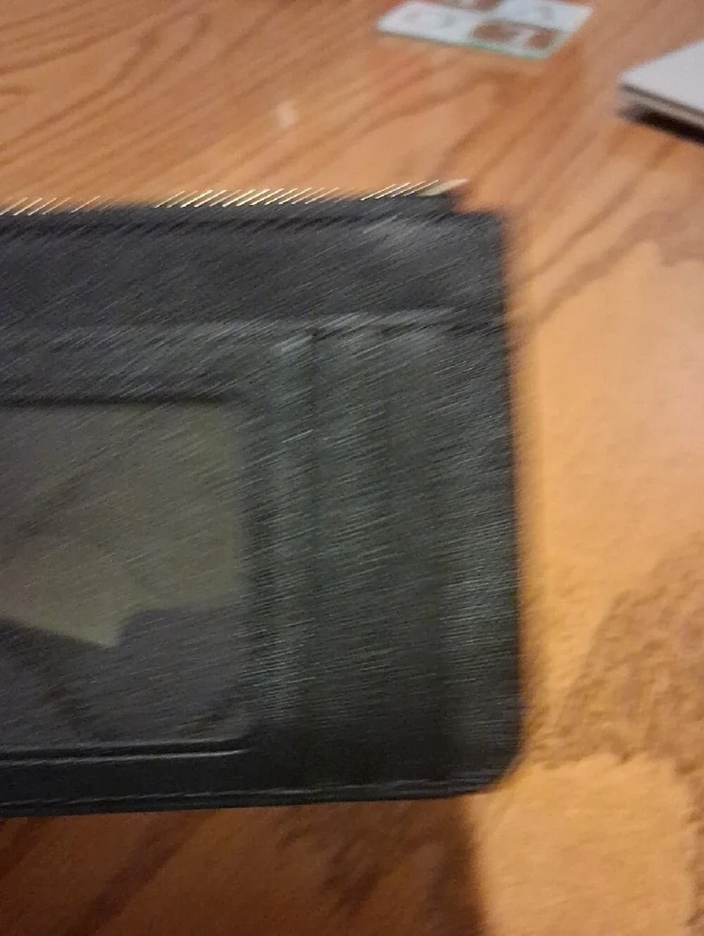 Michael Kors Black Leather Zip Card Pouch with Keyring